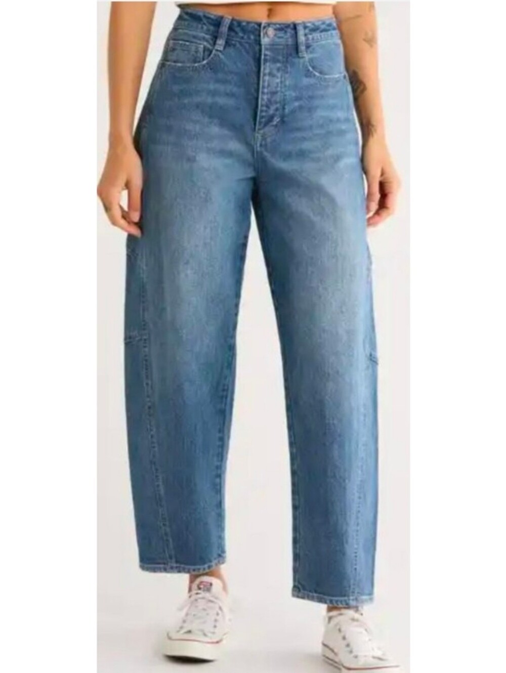 Habitual Brant High Rise Button Fly Crop Jeans